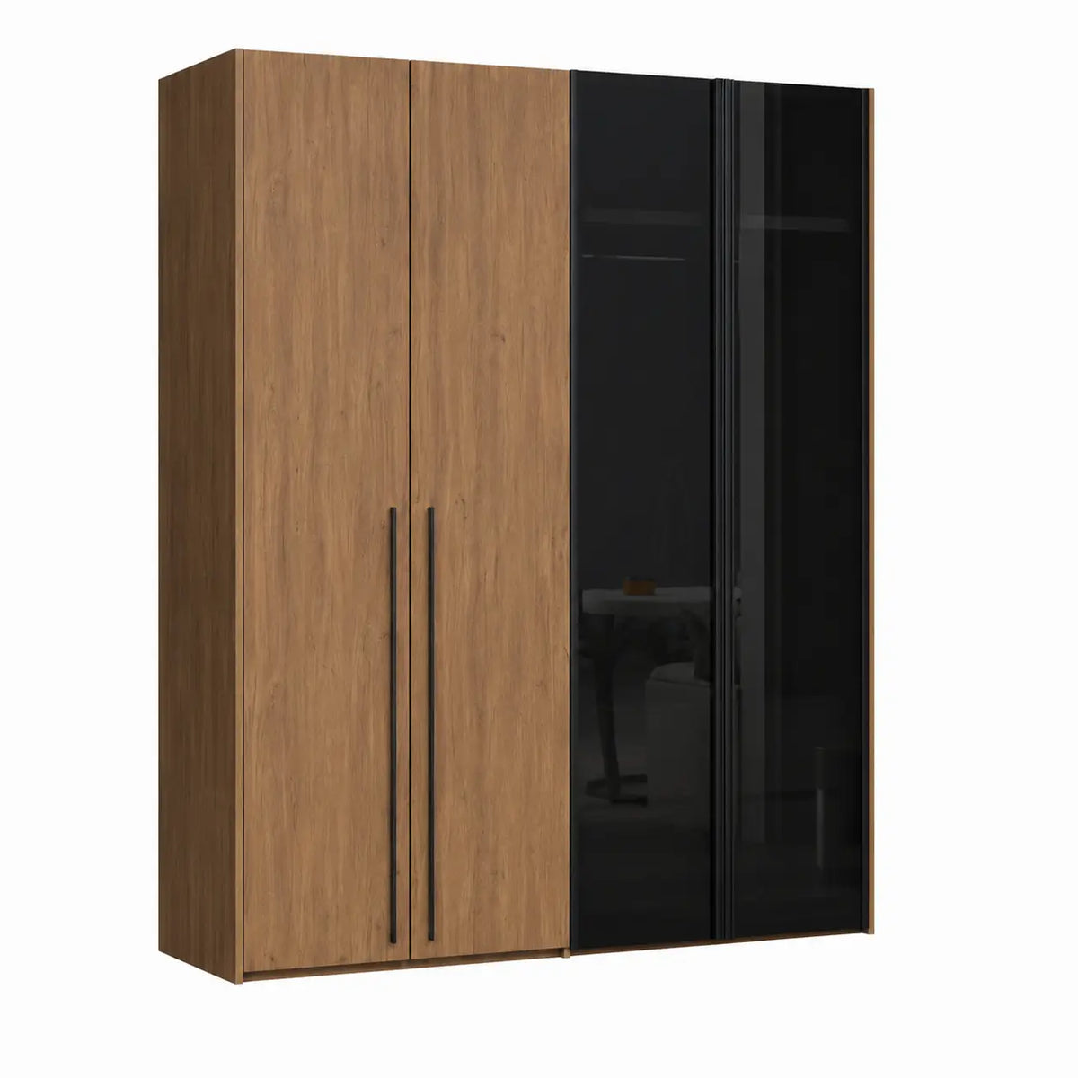 Kaya Wardrobe Cinnamon Oak - TD Furniture