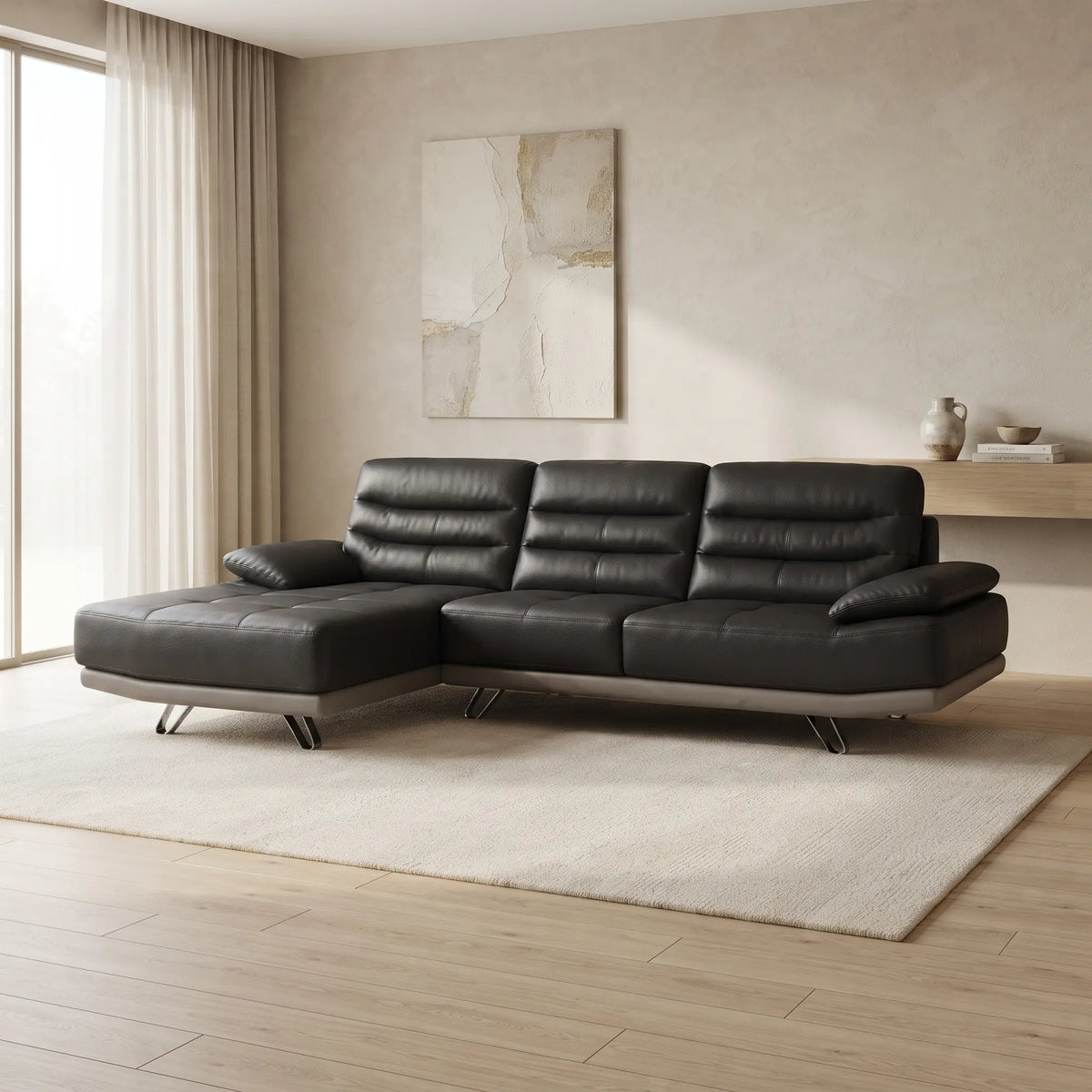 Kaylor Artisan Tufted L-Shape Sofa