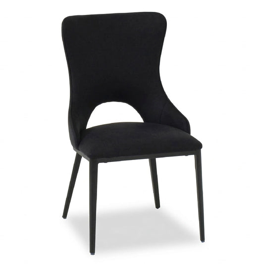 Black chair on a white background