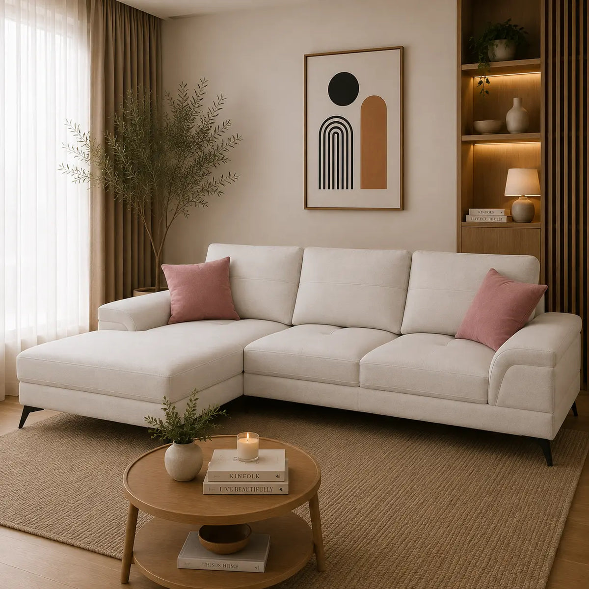 Kimiko Adaptiv Easy-Clean L Shape Sofa