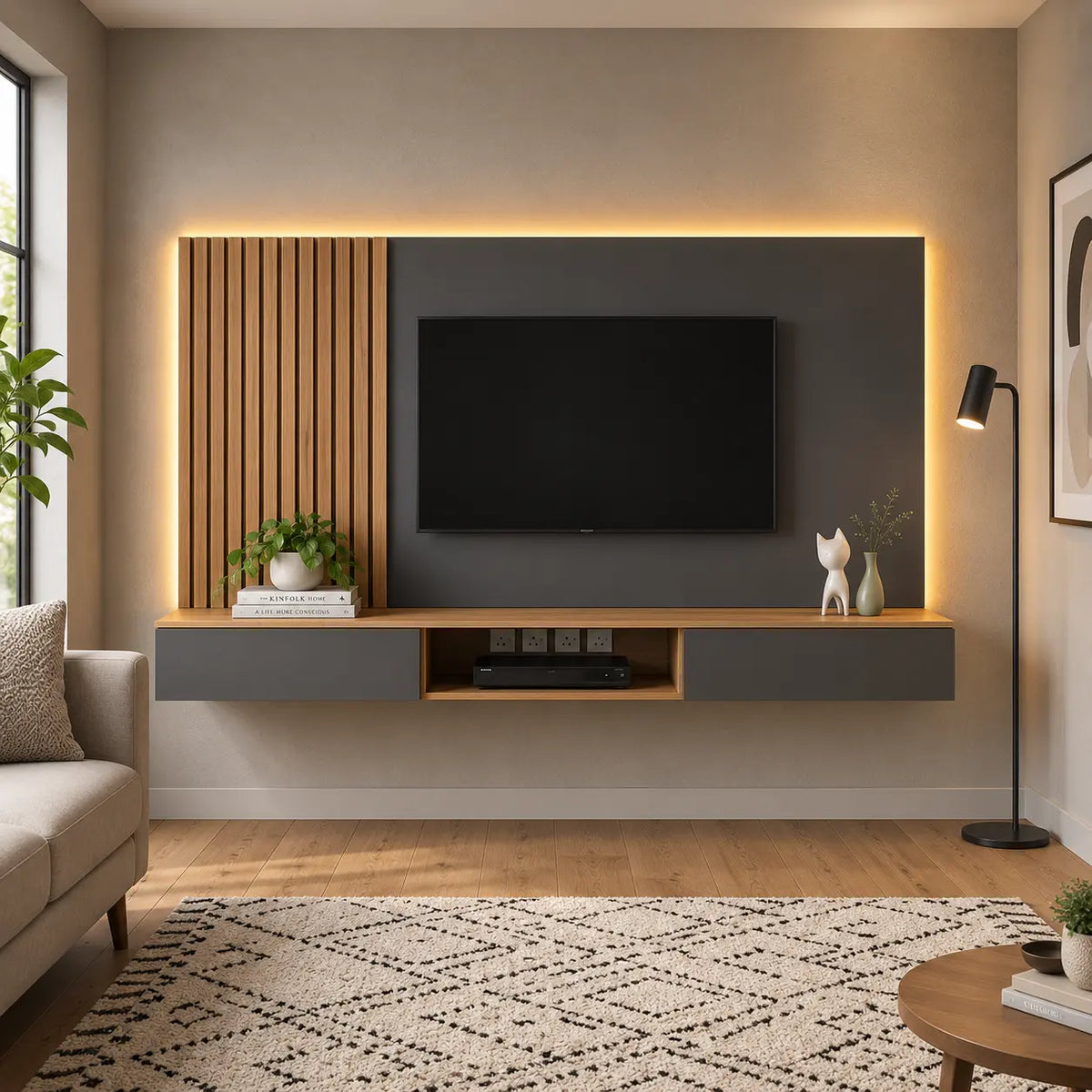 Kuro Feature Wall Cabinet
