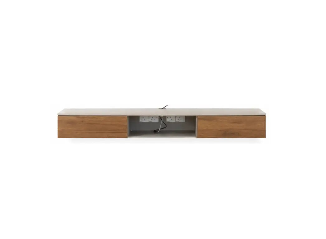 Linear Hall Cabinet Cinnamon Oak TV Cabinet - TD Furniture