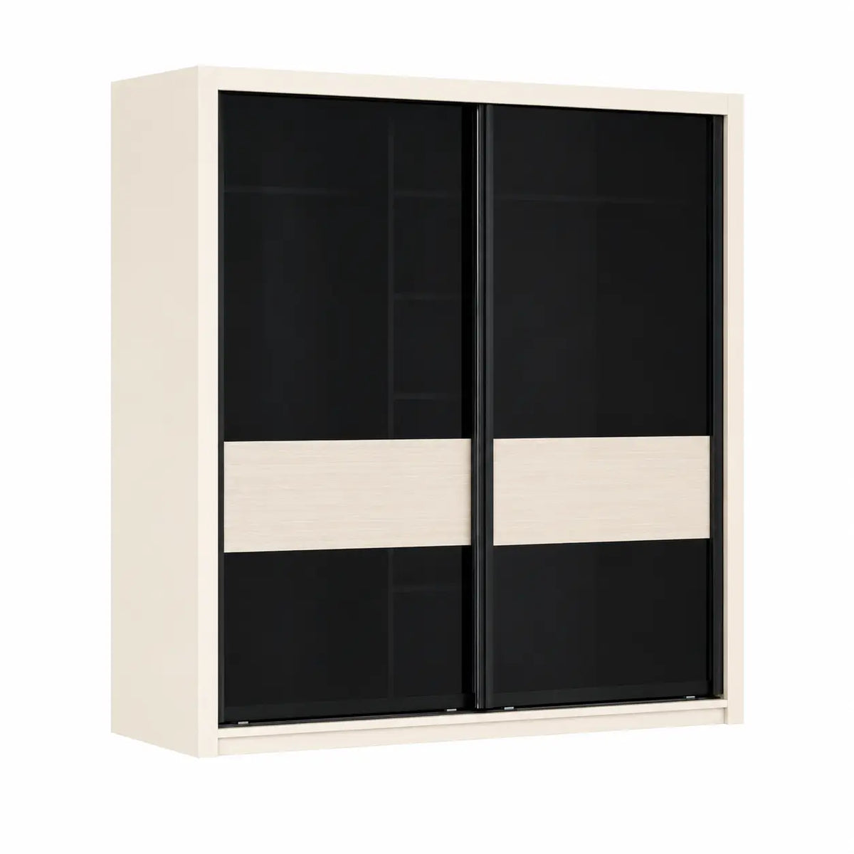 Loura Sliding Door Wardrobe Olive Cherry - TD Furniture