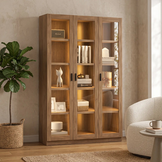 Ludo 3 Door Display Cabinet