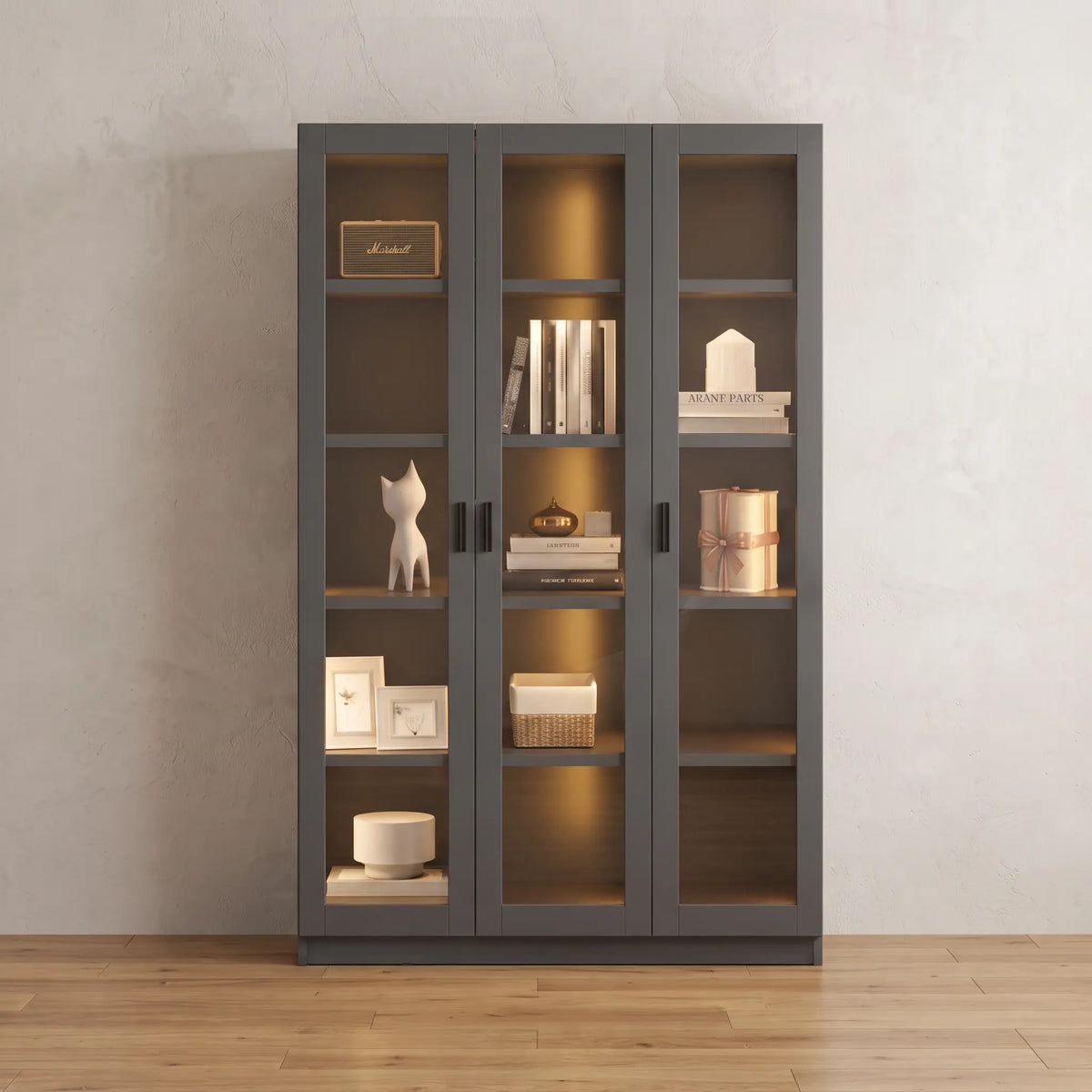 Ludo 3 Door Display Cabinet