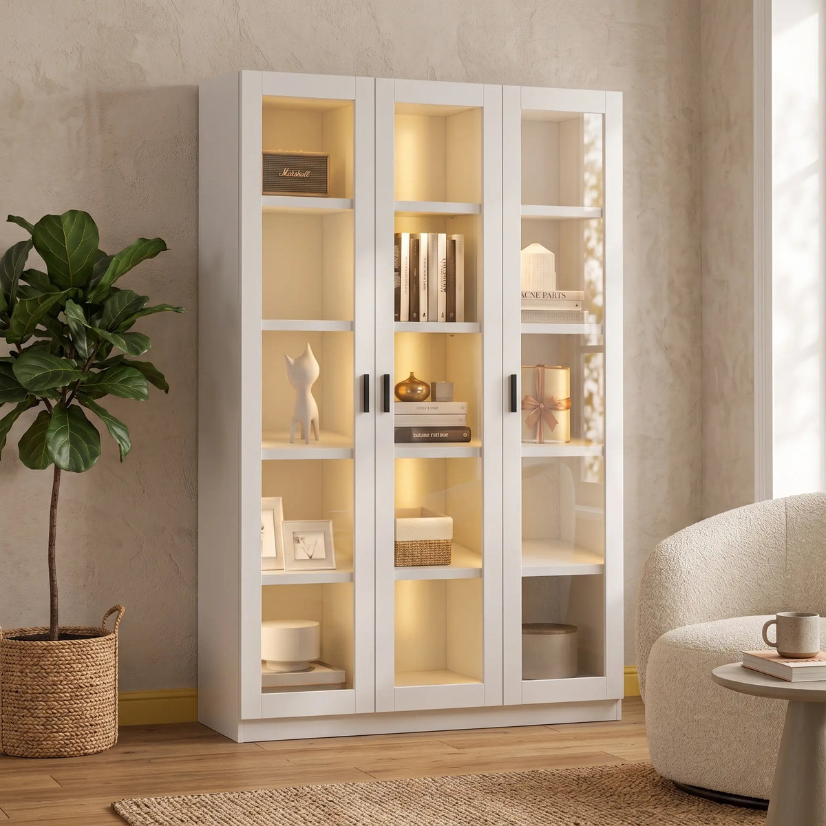 Ludo 3 Door Display Cabinet