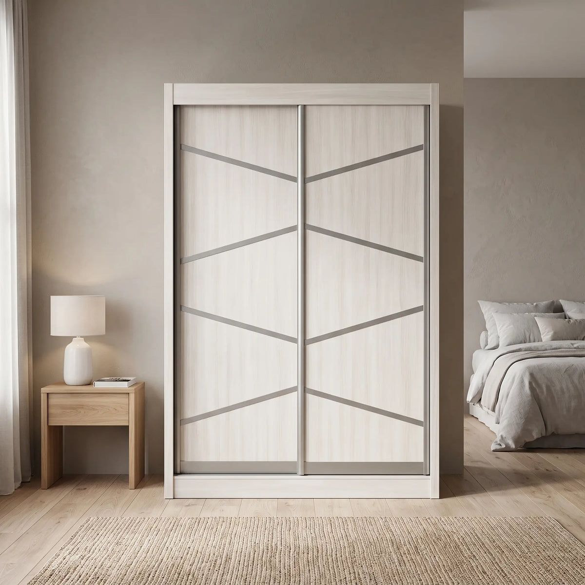 Luna 2-Door Sliding Wardrobe