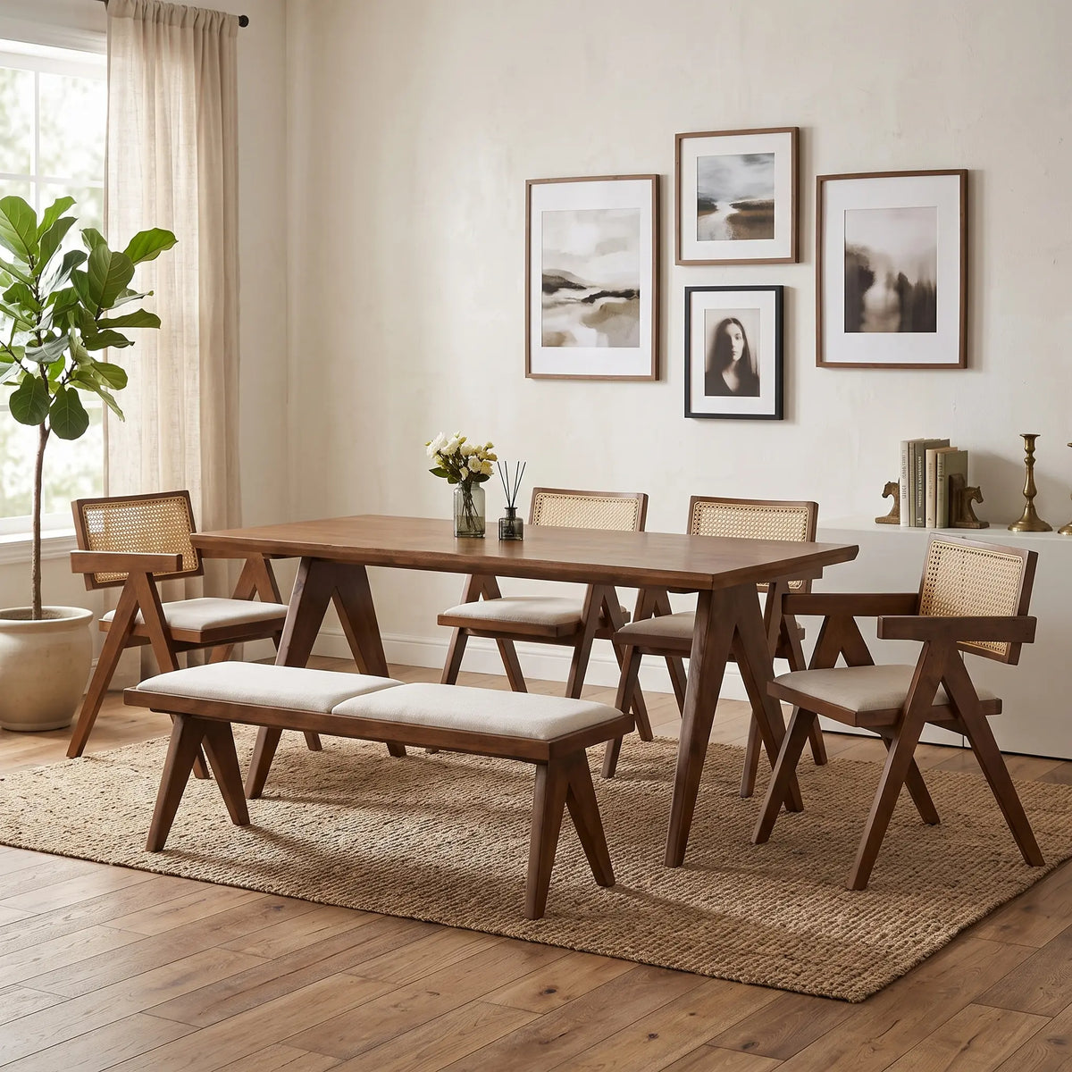 Manchester Solid Wooden Dining Set