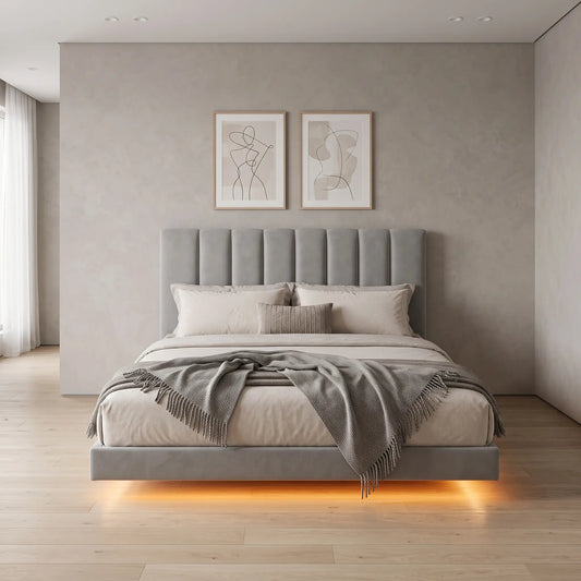 Melia Floating Led Bed Frame Divan