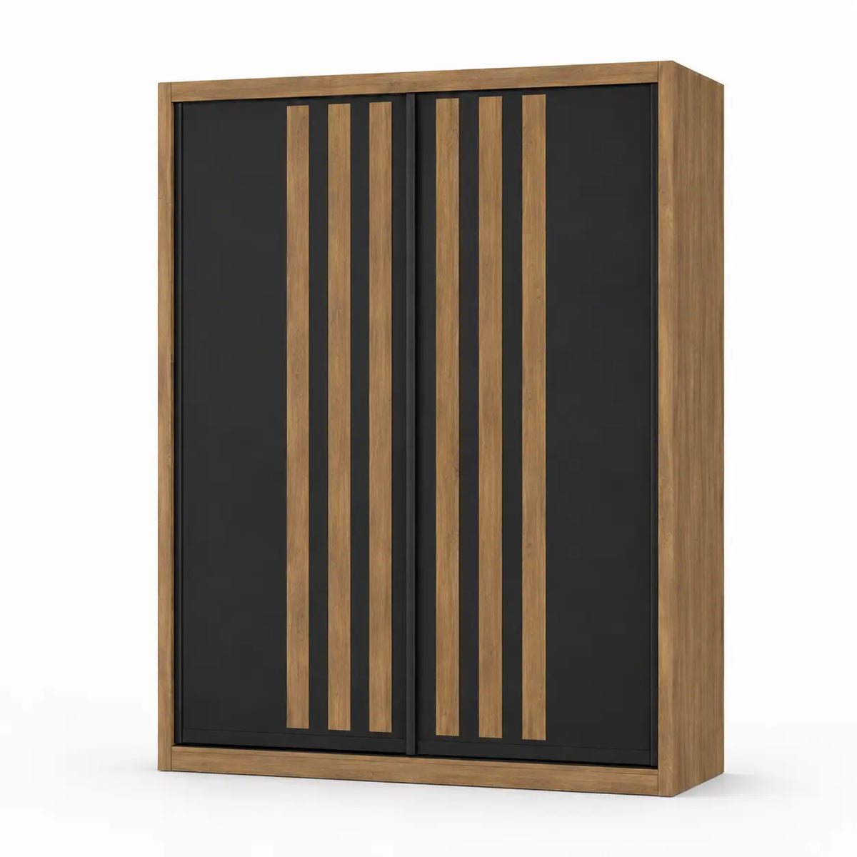 Mila Wardrobe Cinnamon Oak - TD Furniture