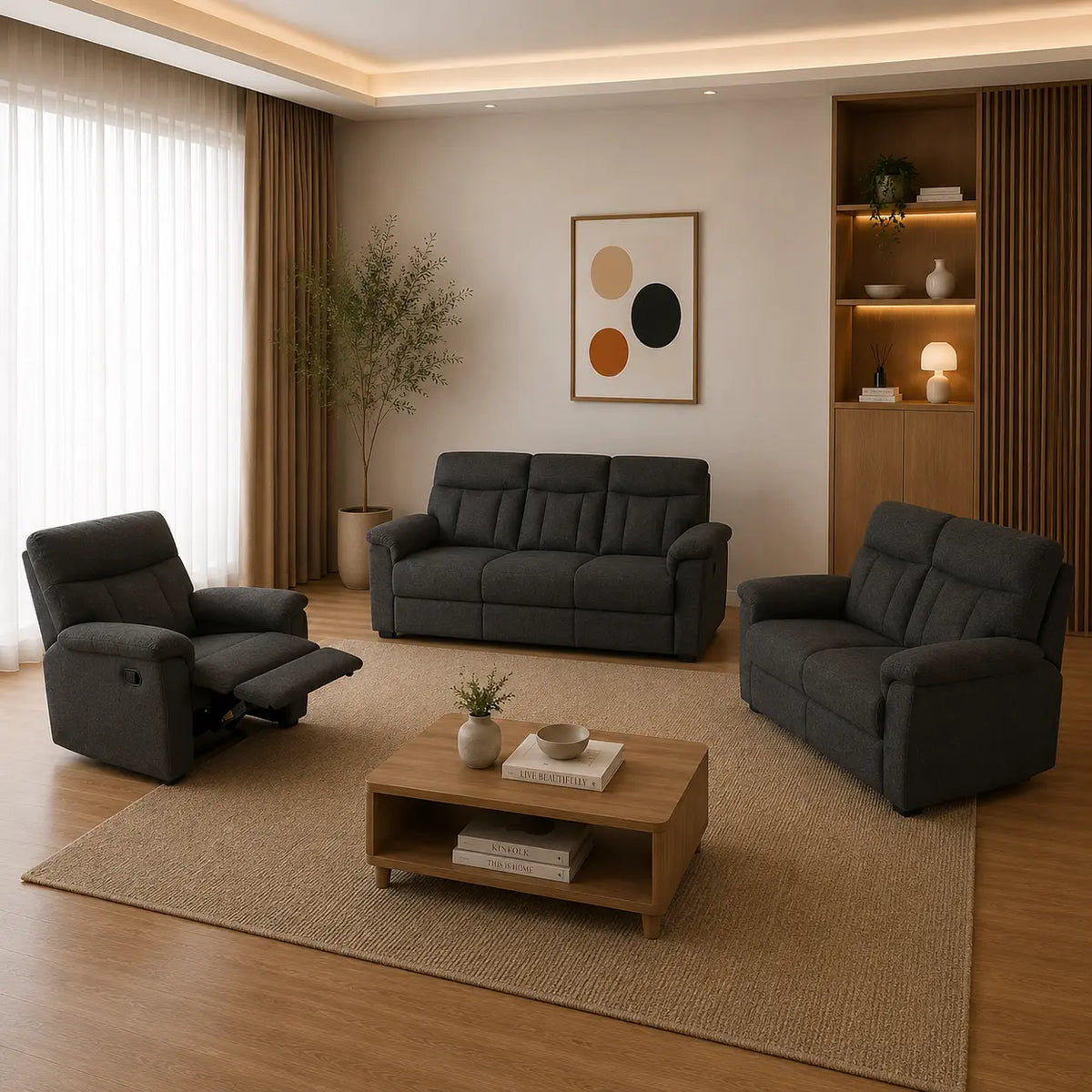 Mindel 1+2+3 Seater Sofa Set