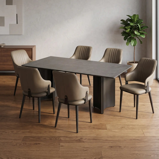Monica 6'FT Sintered Stone Dining Set