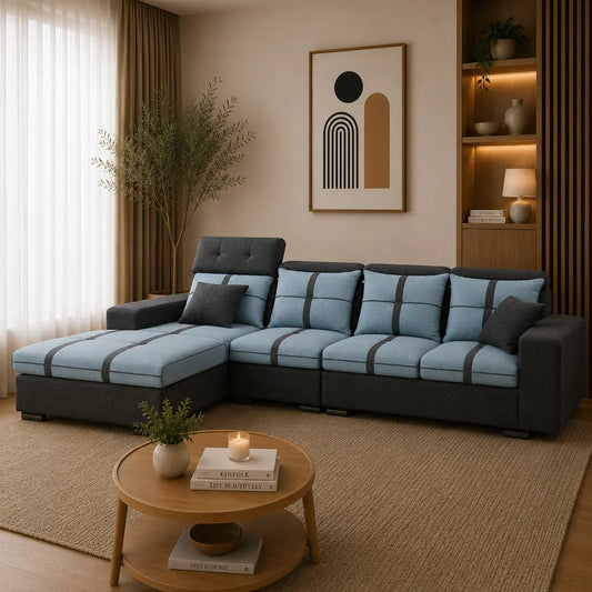Moodie Luxe Adjustable L Shape Sofa