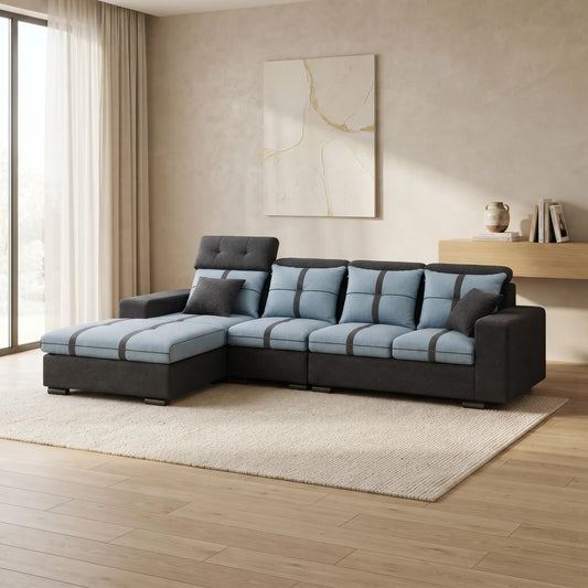 Moodie Luxe Adjustable L Shape Sofa