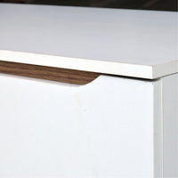 Close-up of a white surface with a wooden edge