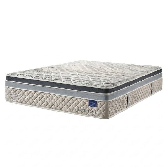Mattress with quilted design on a white background