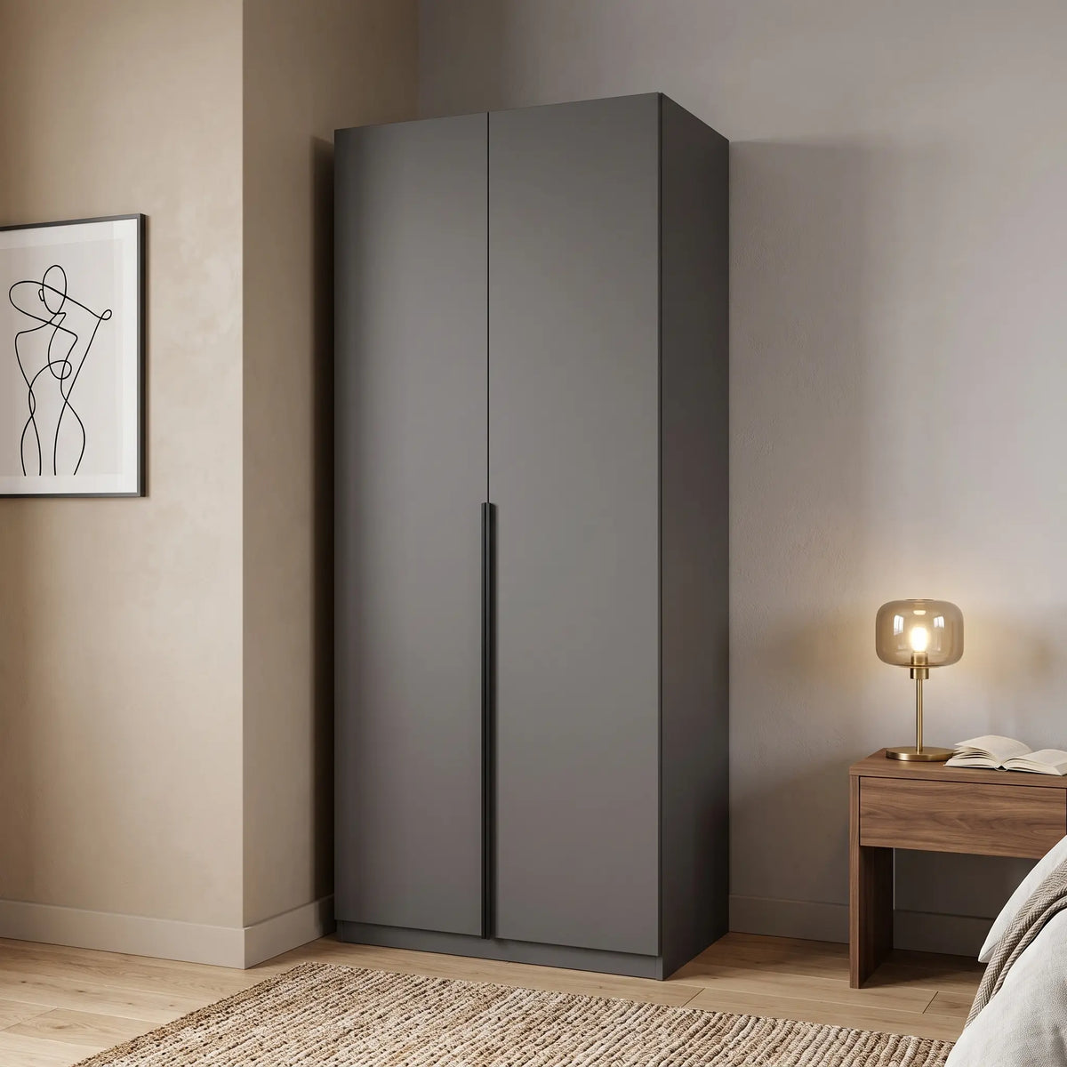 Obsidian Linear Wardrobe