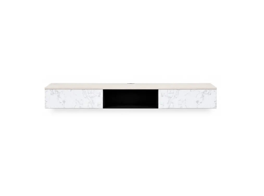 Olive Cherry Marble Hall Cabinet TV Cabinet - TD Furniture