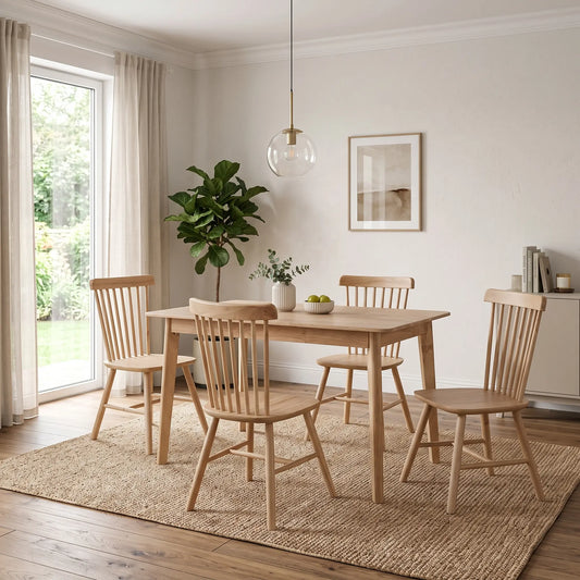 Oona Solid Wooden Dining Set