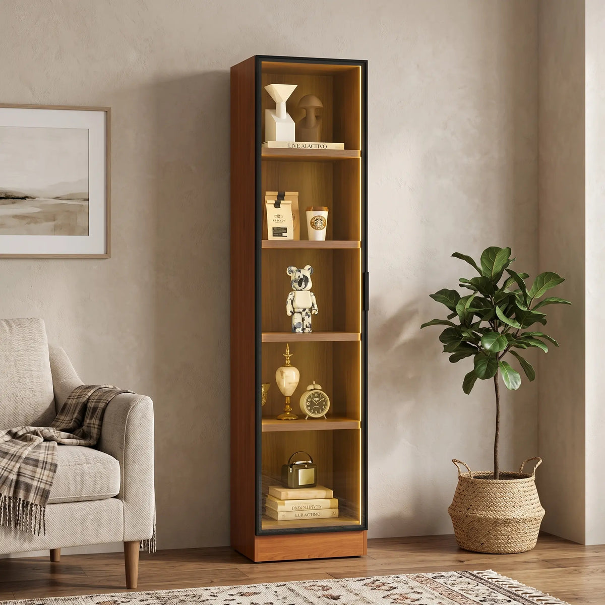 Oslin 1 Door Display Cabinet