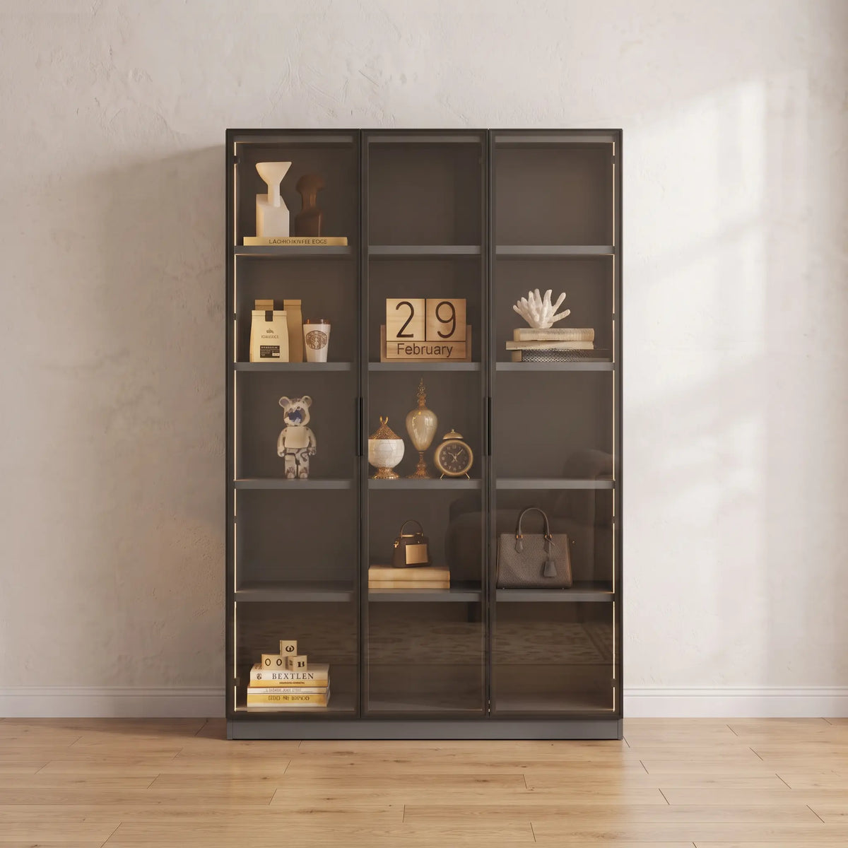 Oslin 3 Door Display Cabinet