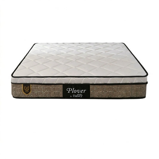 Mattress with 'Plover' branding on a white background