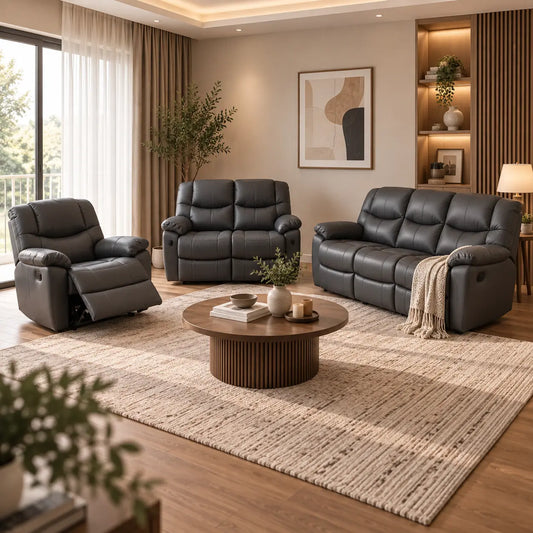 Ronaldo Pro-Support 1+2+3 Recliner Sofa Set