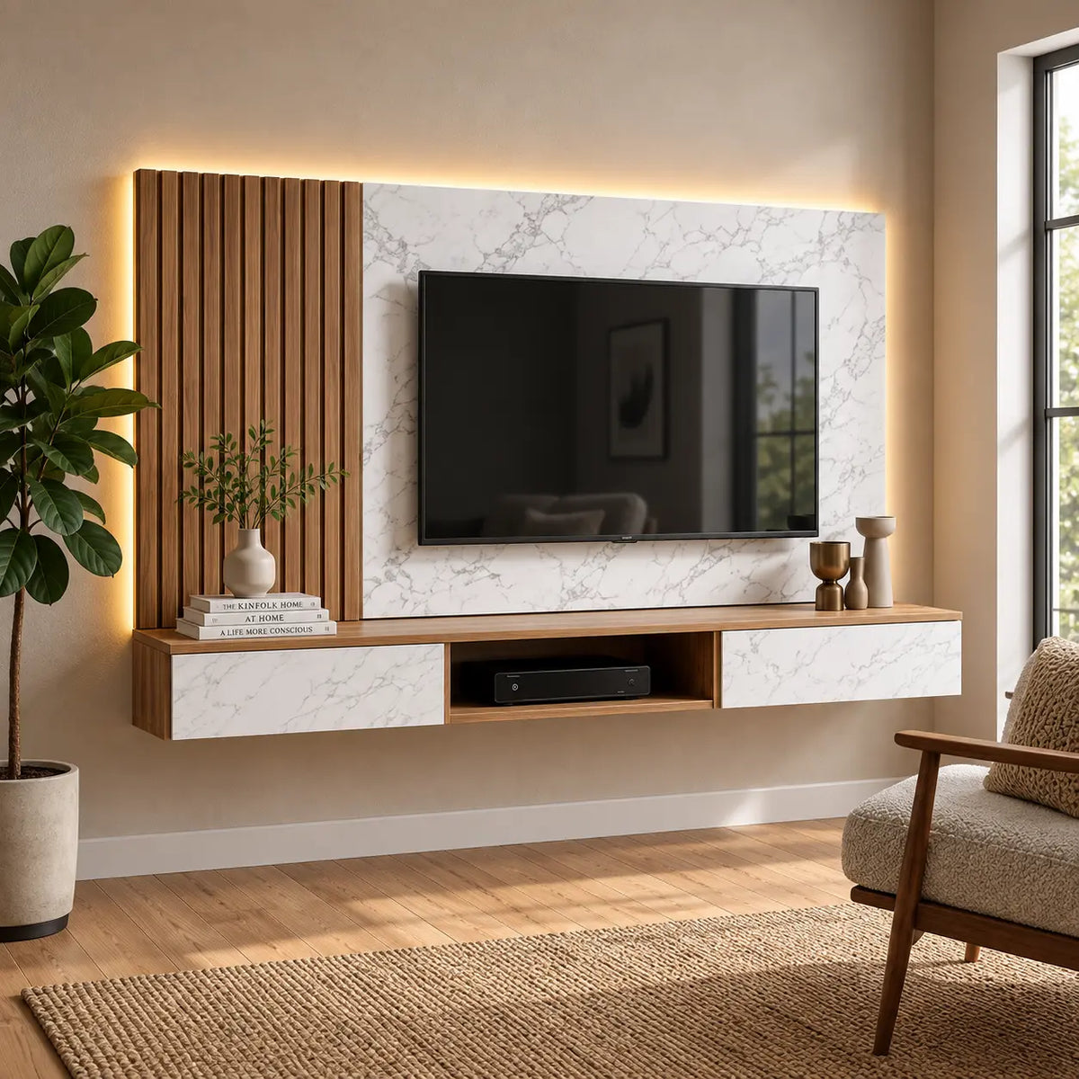 Shiro 8ft Hall Cabinet