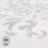 Textured fabric background with &