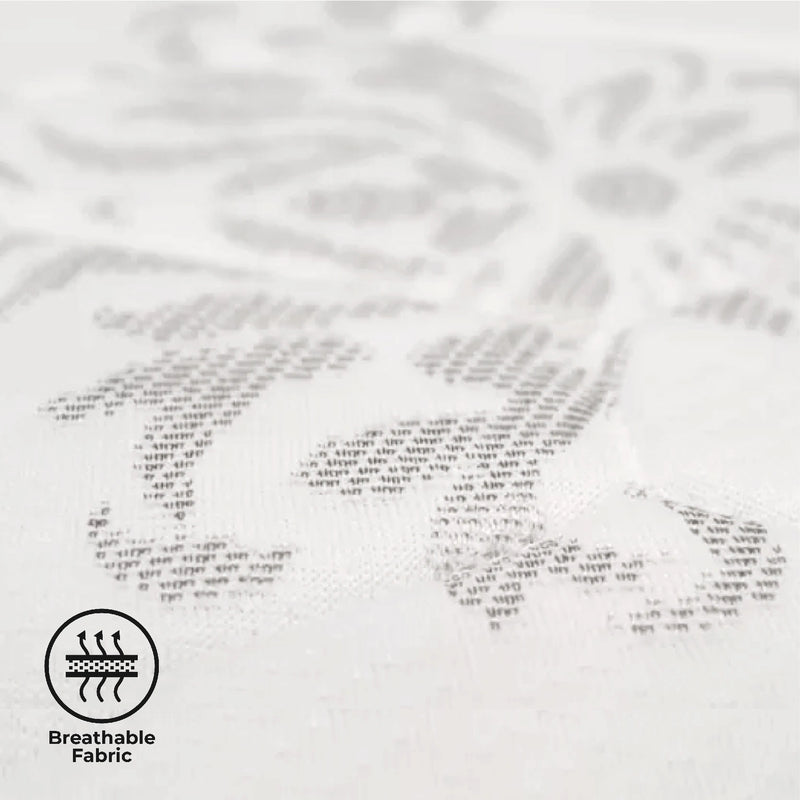 Textured fabric background with &