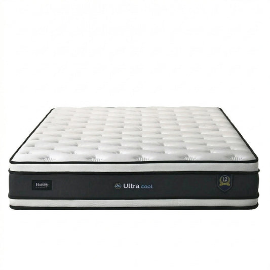 Mattress with 'Ultra Cool' feature on a white background