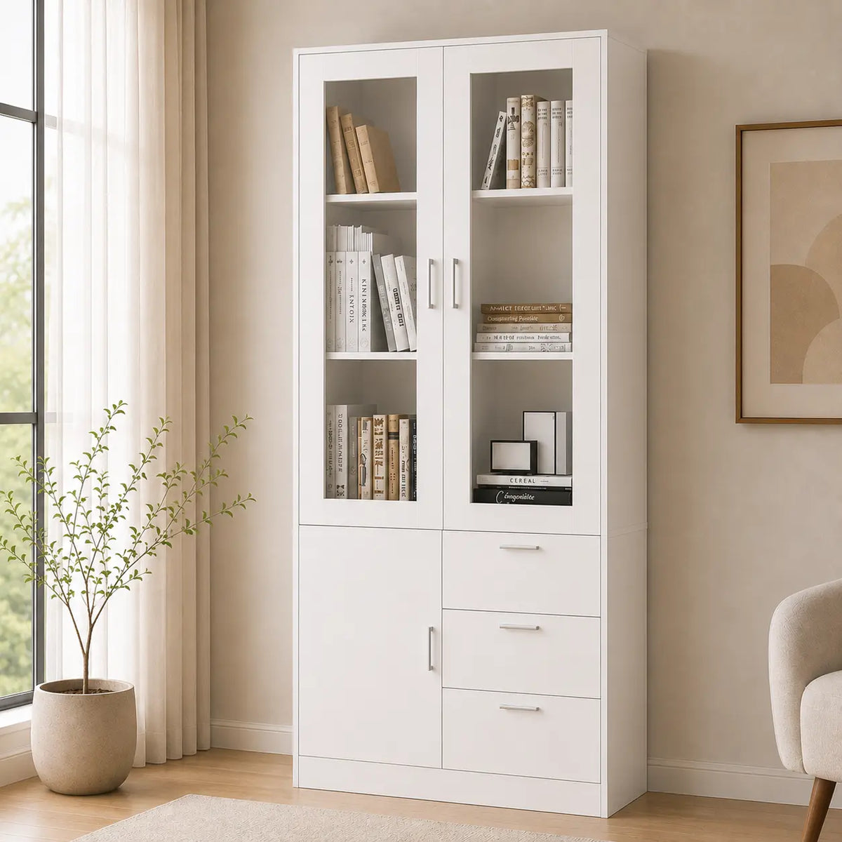 Vida 2 Door Book Cabinet
