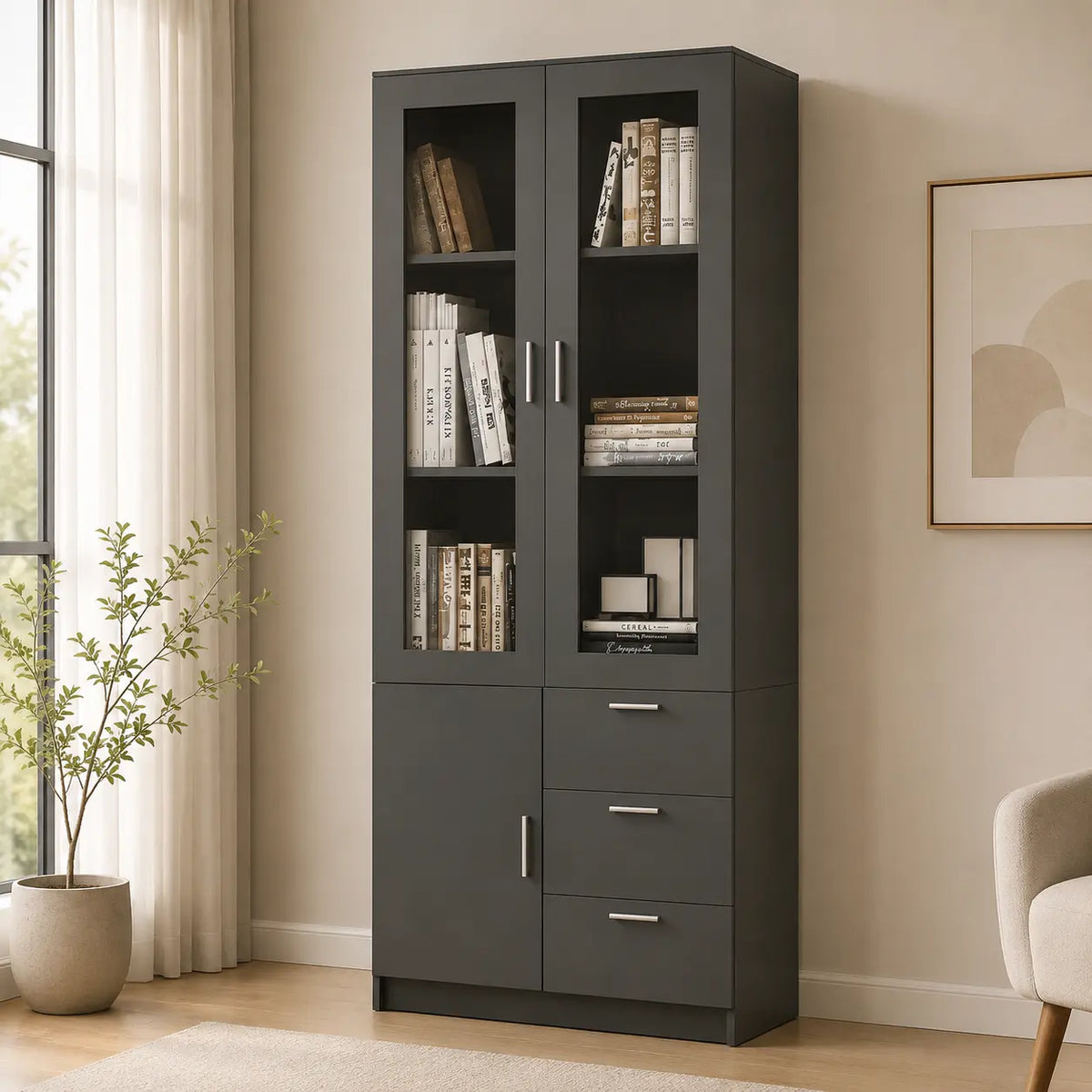 Vida 2 Door Book Cabinet