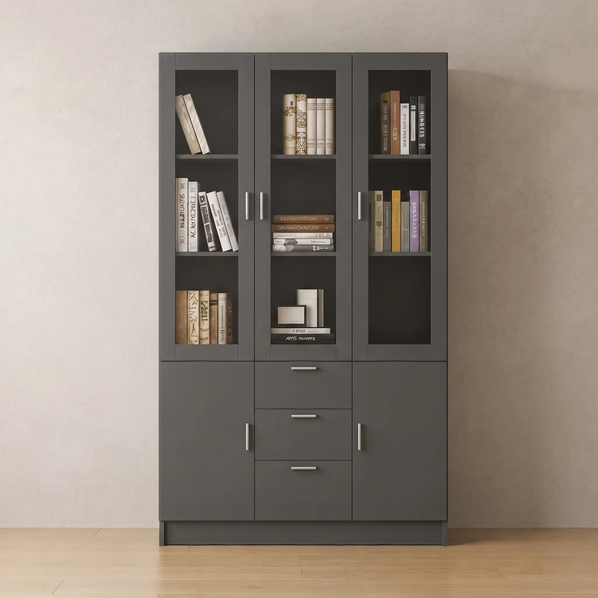 Vida 3 Door Book Cabinet