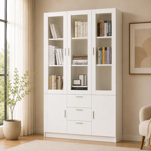 Vida 3 Door Book Cabinet