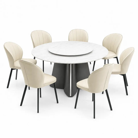 Violet Marble Dining Set