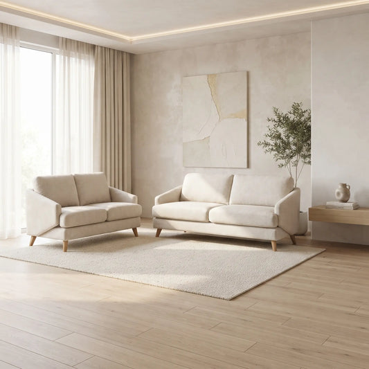 Walcott Scandi-Chic 1+2+3 Seater Sofa Set