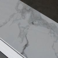 Close-up of a gray marble surface with subtle patterns